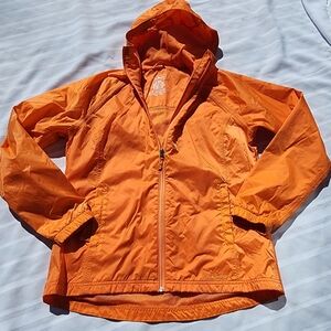 LL BEAN Women's Sz SFull-Zip Hidden Hood Windbreaker Jacket Stowaway Packable